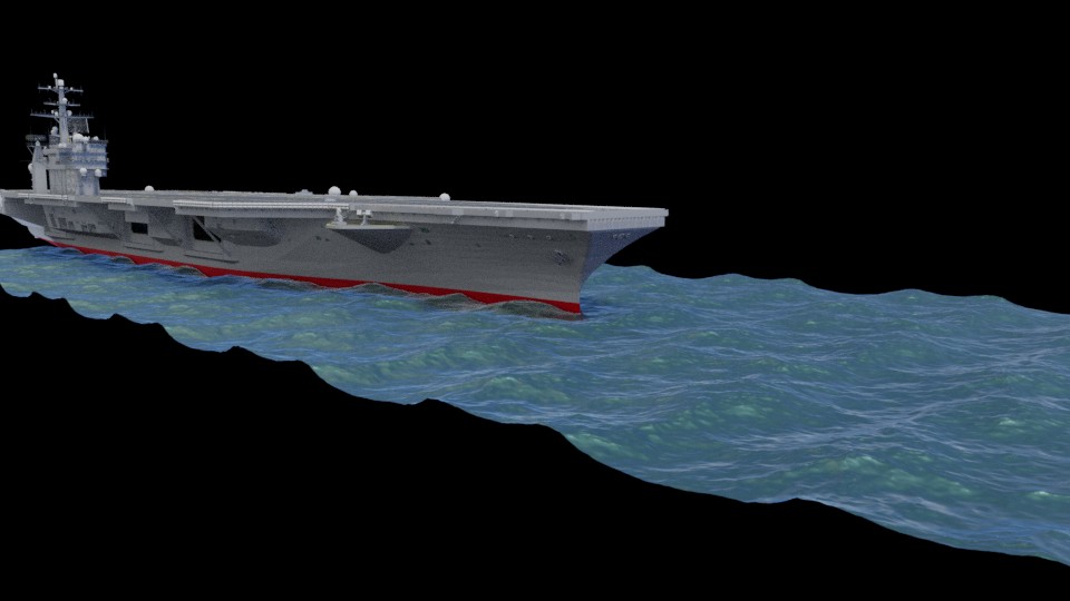 Ocean ship wake simulations preview image 1